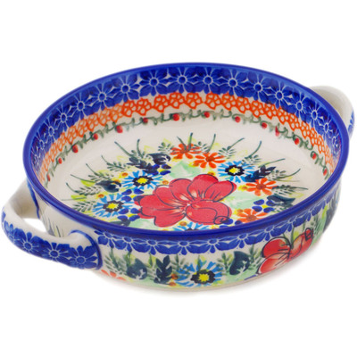 Round Baker with Handles in pattern D117