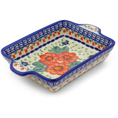 Rectangular Baker with Handles in pattern D54