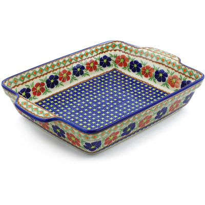 Pattern D27 in the shape Rectangular Baker with Handles