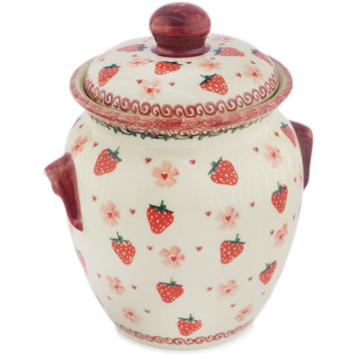 Pattern D460 in the shape Jar with Lid and Handles