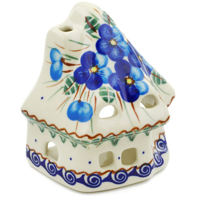 Pattern  in the shape House Shaped Candle Holder
