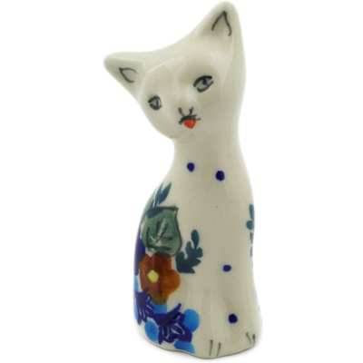 Cat Figurine in pattern D114