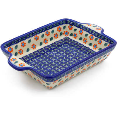 Rectangular Baker with Handles in pattern D5