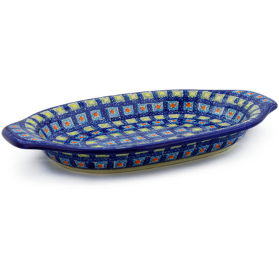 Platter with Handles in pattern D3