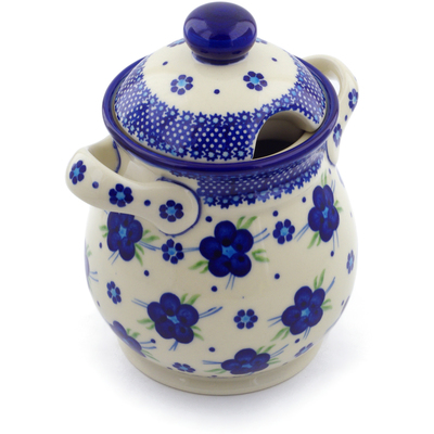 Jar with Lid and Handles in pattern D1