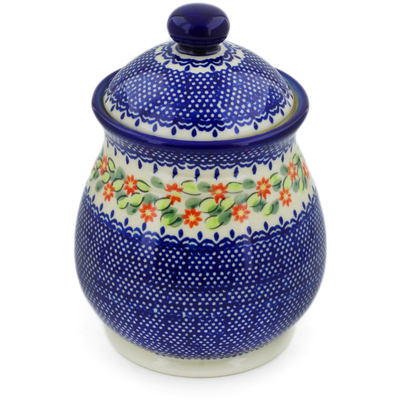 Pattern D150 in the shape Jar with Lid