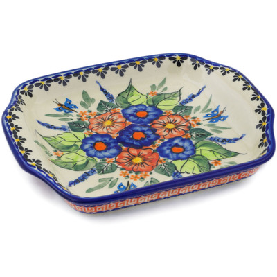 Pattern  in the shape Tray with Handles