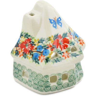 House Shaped Candle Holder in pattern D156