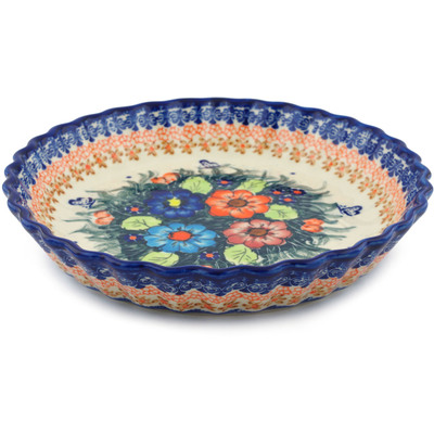 Pattern D86 in the shape Fluted Pie Dish