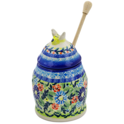 Honey Jar with Dipper in pattern D82