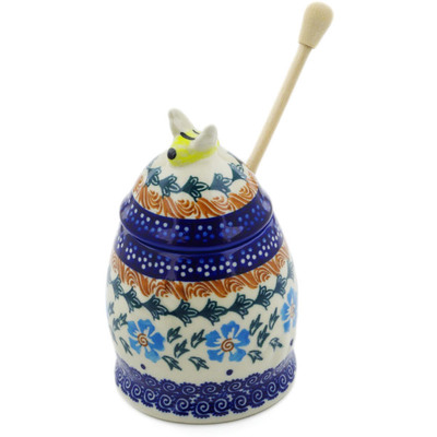 Honey Jar with Dipper in pattern D177