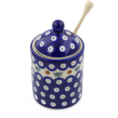 Honey Jar with Dipper in pattern D175