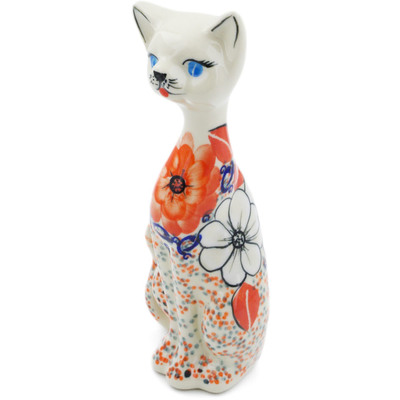 Cat Figurine in pattern D201