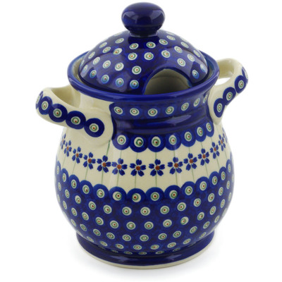 Jar with Lid and Handles in pattern D274
