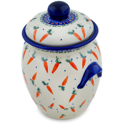 Pattern D345 in the shape Jar with Lid and Handles
