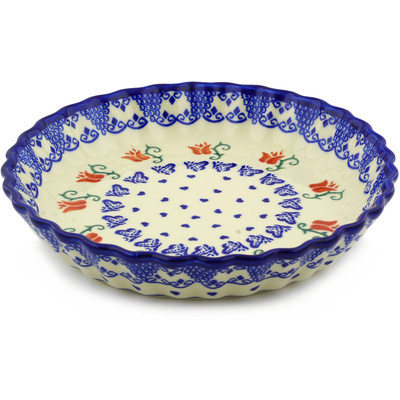 Fluted Pie Dish in pattern D38