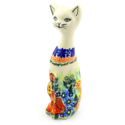 Cat Figurine in pattern D117