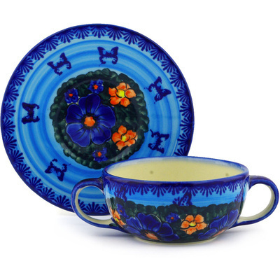 Bouillon Cup with Saucer in pattern D113