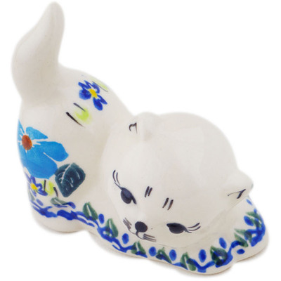 Cat Figurine in pattern D198