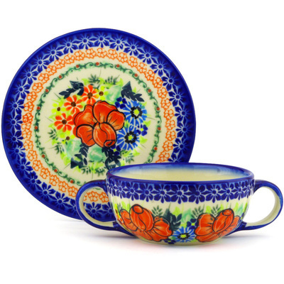 Bouillon Cup with Saucer in pattern D117