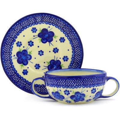 Pattern D1 in the shape Bouillon Cup with Saucer