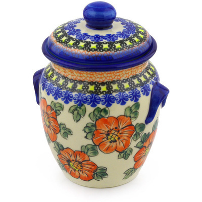 Jar with Lid and Handles in pattern D93
