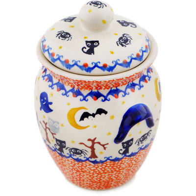 Pattern D313 in the shape Jar with Lid and Handles