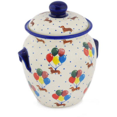 Pattern D507 in the shape Jar with Lid and Handles