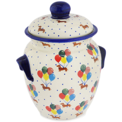 Pattern D507 in the shape Jar with Lid and Handles