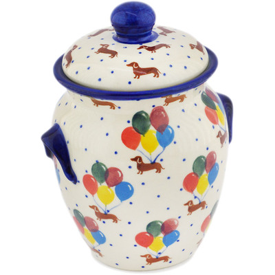 Pattern D507 in the shape Jar with Lid and Handles