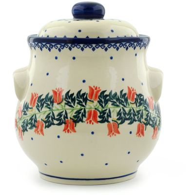 Pattern D23 in the shape Jar with Lid and Handles