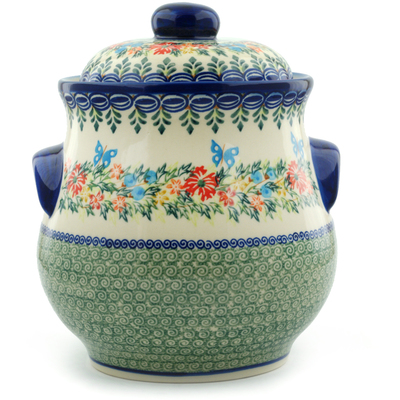 Jar with Lid and Handles in pattern D156