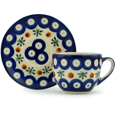 Espresso Cup with Saucer in pattern D175
