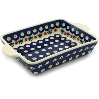 Rectangular Baker with Handles in pattern D20