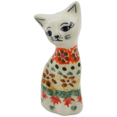 Cat Figurine in pattern D17