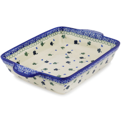 Pattern D348 in the shape Rectangular Baker with Handles