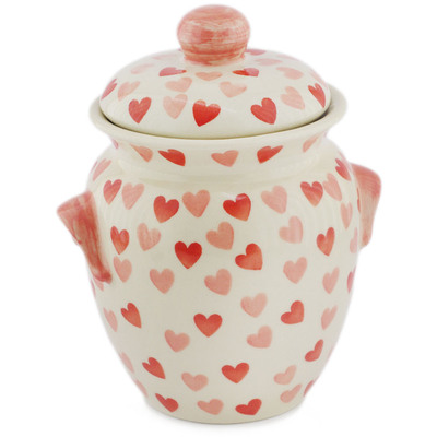Jar with Lid and Handles in pattern D481
