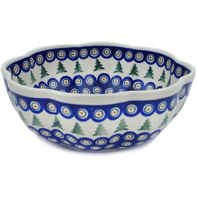 Scalloped Fluted Bowl in pattern D101