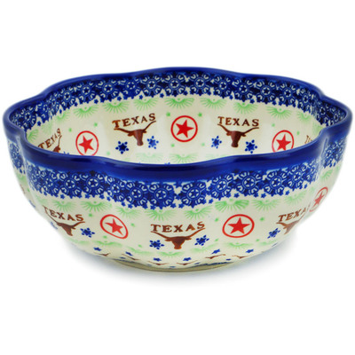 Scalloped Fluted Bowl in pattern D166