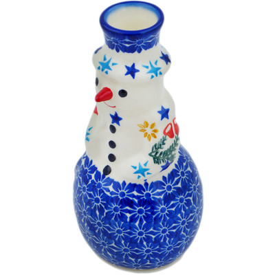 Pattern D205 in the shape Snowman Candle Holder