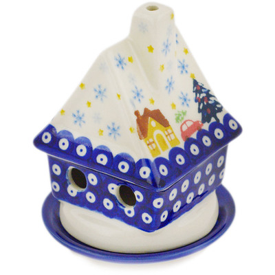 House Shaped Candle Holder in pattern D500