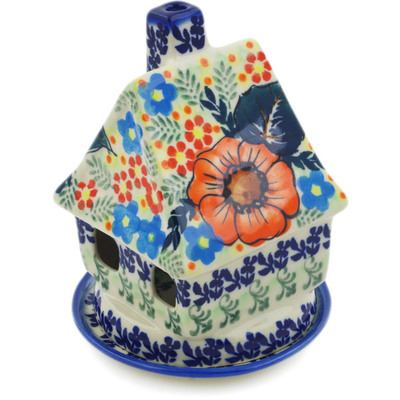 House Shaped Candle Holder in pattern D109