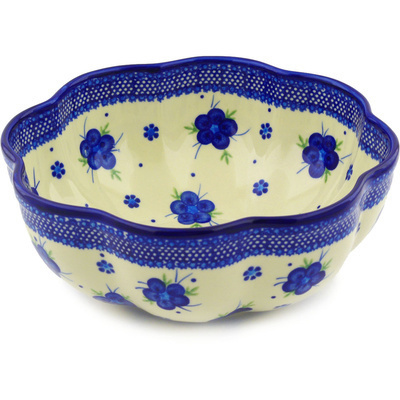 Scalloped Fluted Bowl in pattern D1