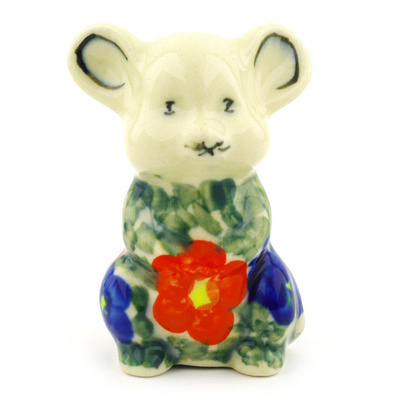 Mouse Figurine in pattern D58
