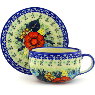 Cup with Saucer in pattern D109