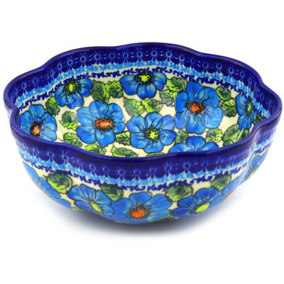 Scalloped Fluted Bowl in pattern D116
