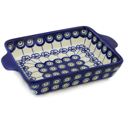 Rectangular Baker with Handles in pattern D106