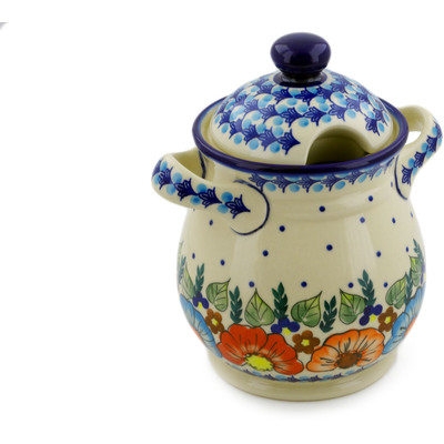 Jar with Lid and Handles in pattern D114