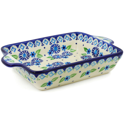Rectangular Baker with Handles in pattern D9