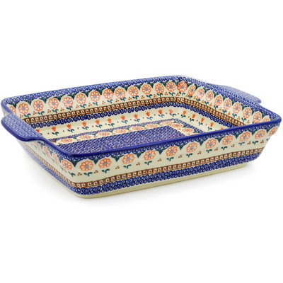Rectangular Baker with Handles in pattern D2